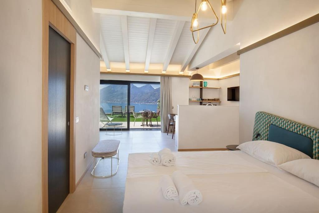 Villa Divina-Apt Armonia-Con Piscina E Vista Lago 布伦佐内堡 外观 照片