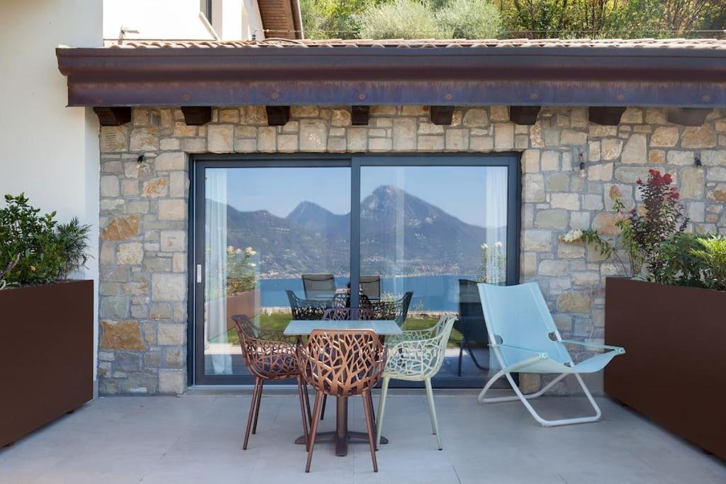 Villa Divina-Apt Armonia-Con Piscina E Vista Lago 布伦佐内堡 外观 照片