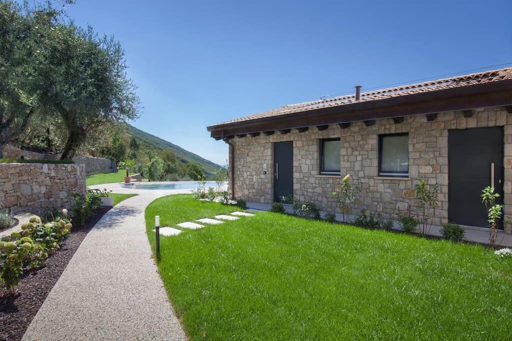 Villa Divina-Apt Armonia-Con Piscina E Vista Lago 布伦佐内堡 外观 照片